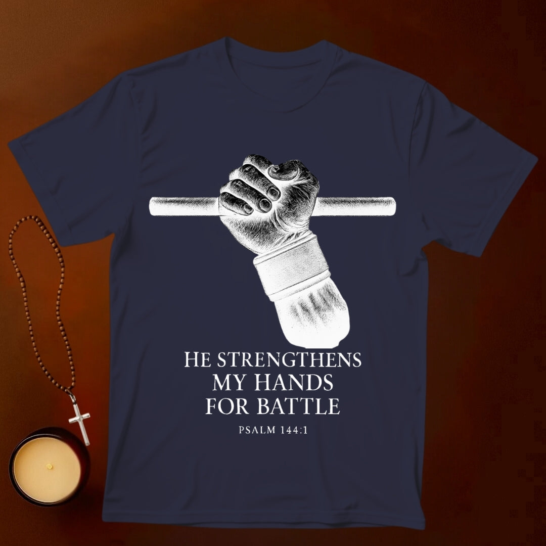 He Strengthens My Hands T-shirt