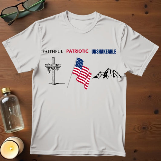 Faithful, Patriotic, Unshakeable T-shirt