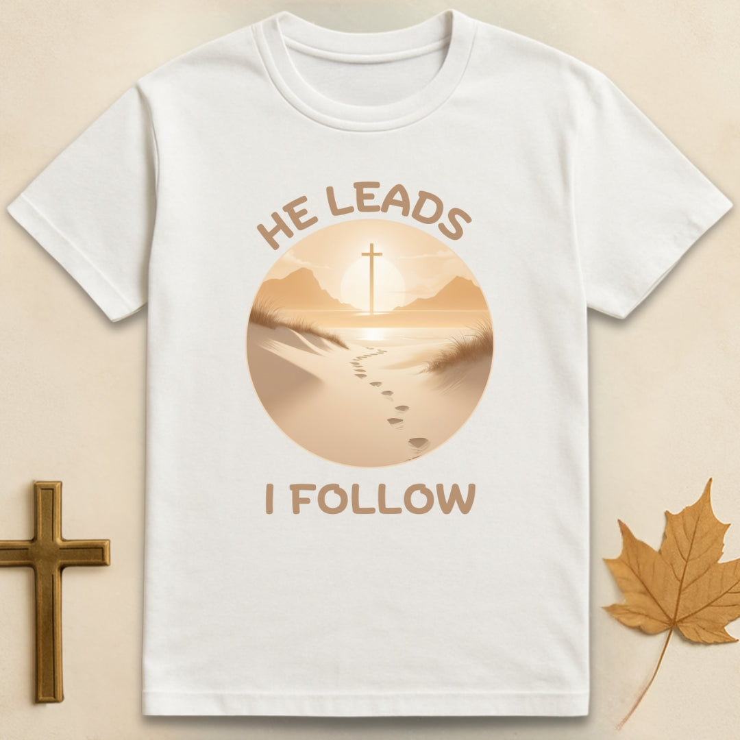 He Leads I Follow T-shirt