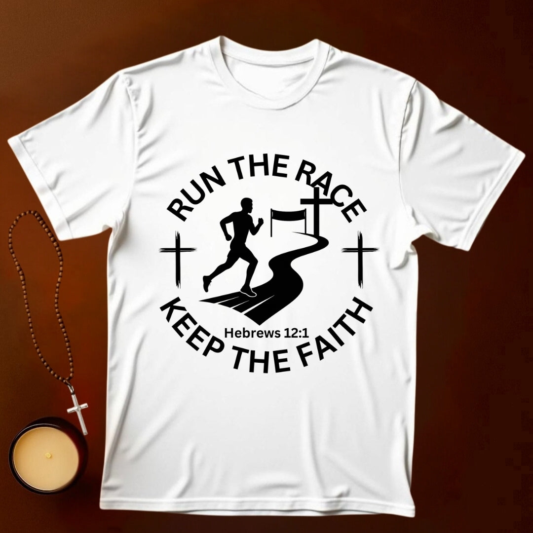 Keep the Faith, Hebrews 12:1 T-shirt