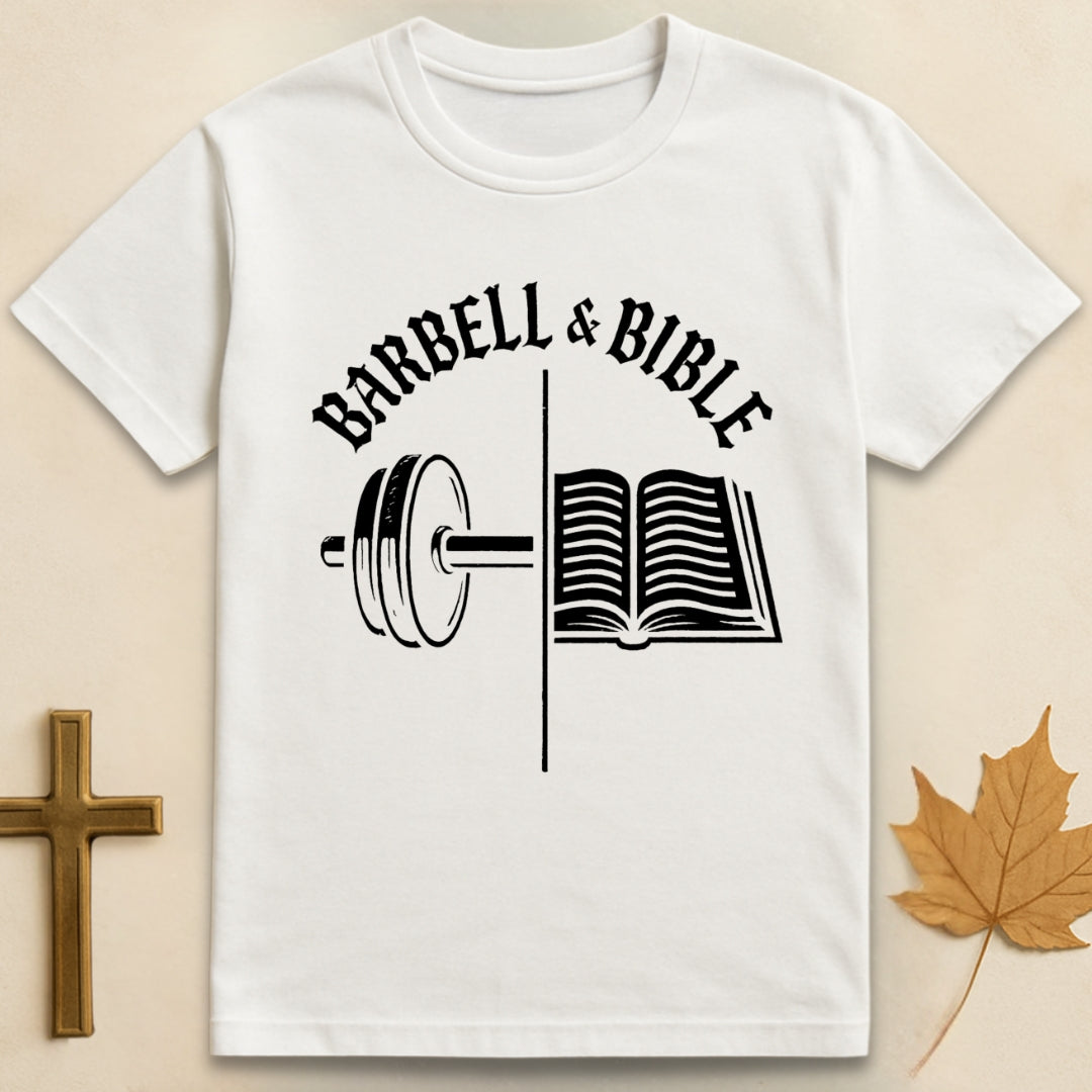 Barbell and Bible T-shirt