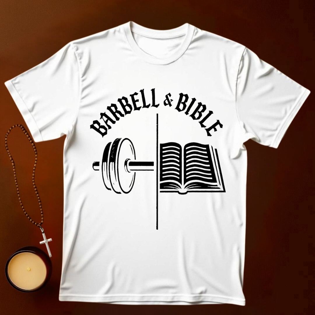 Barbell and Bible T-shirt