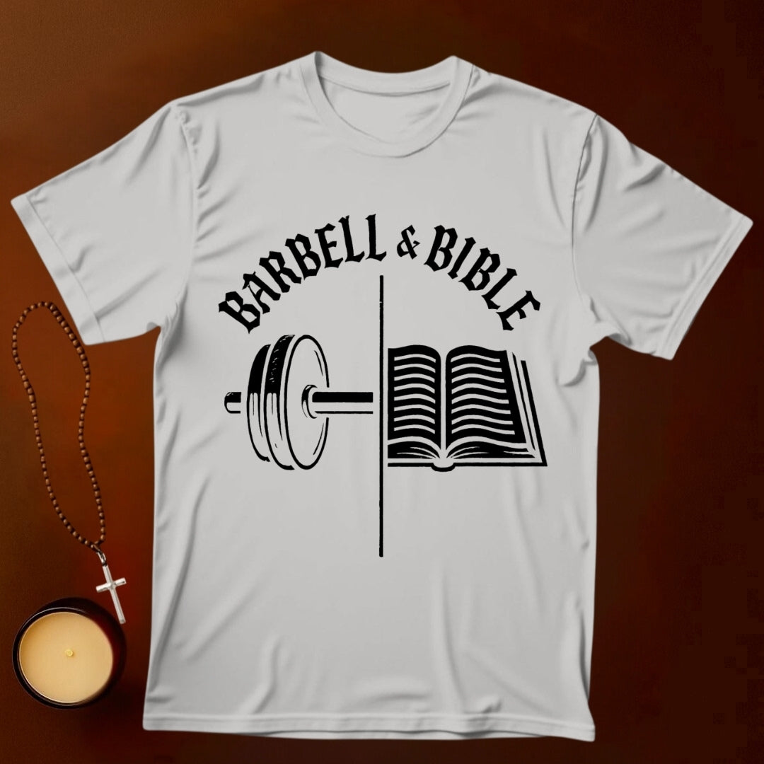 Barbell and Bible T-shirt