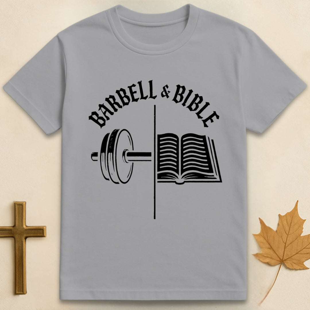 Barbell and Bible T-shirt