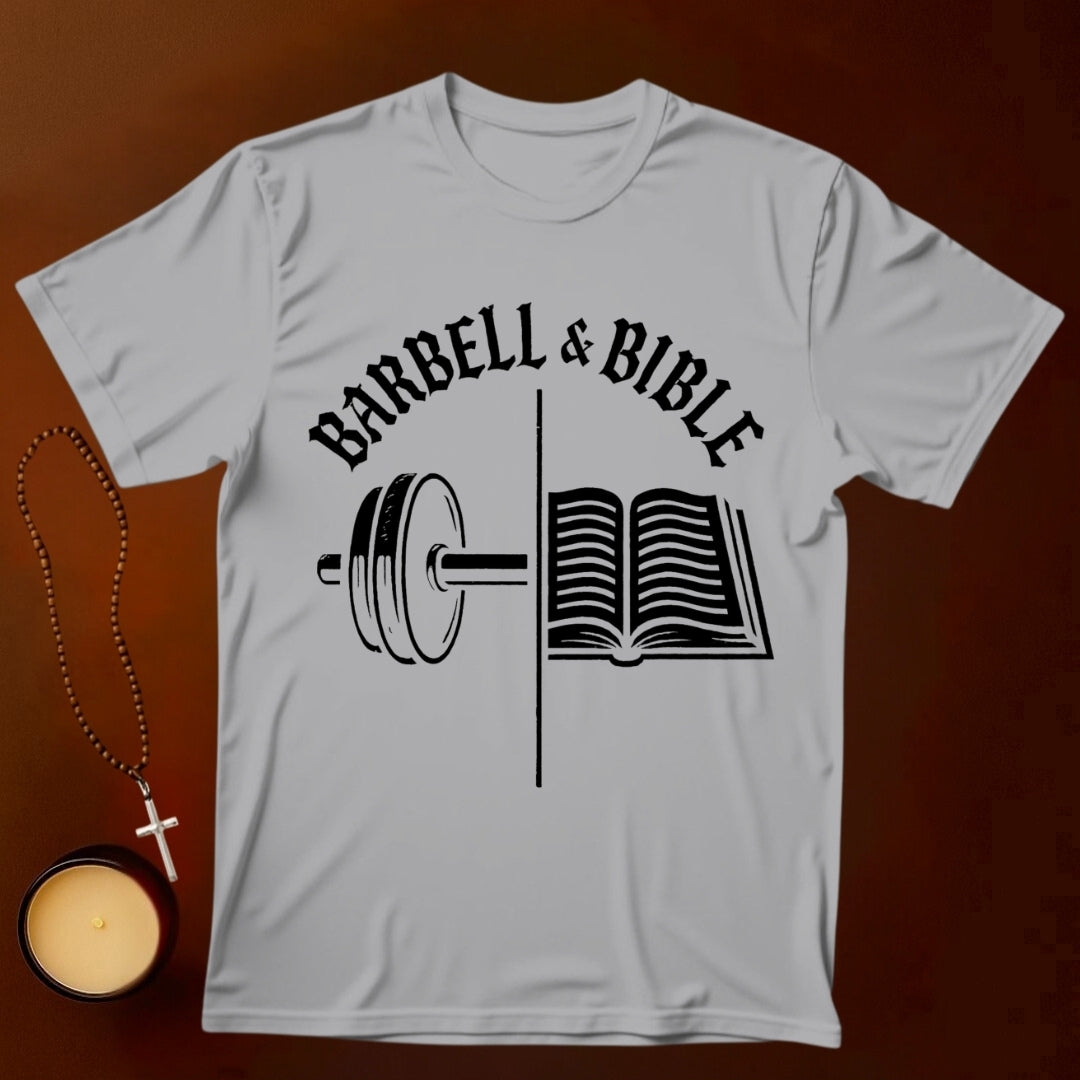 Barbell and Bible T-shirt