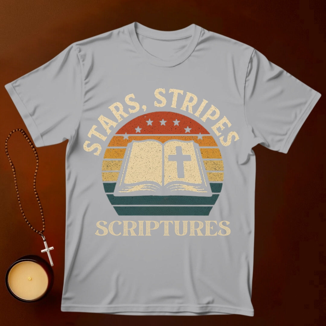 Stars, Stripes, Scriptures T-shirt