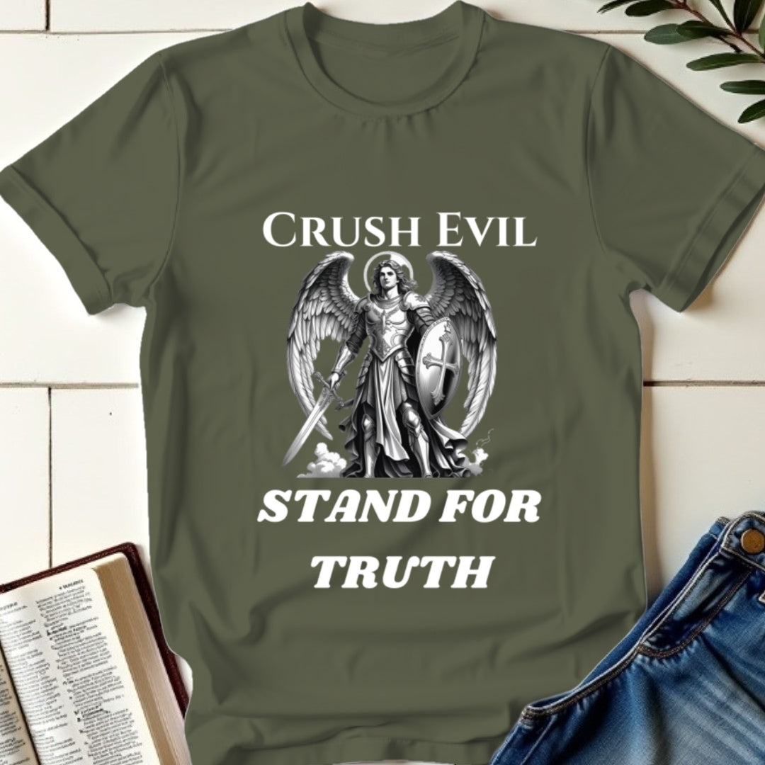 Crush Evil, Stand for Truth T-shirt 2