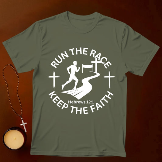 Keep the Faith, Hebrews 12:1 T-shirt