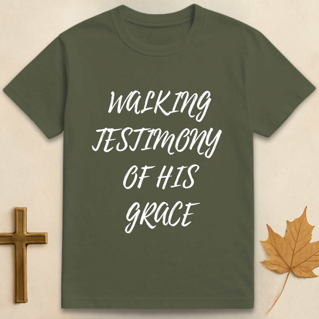 Walking Testimony of His Grace T-shirt