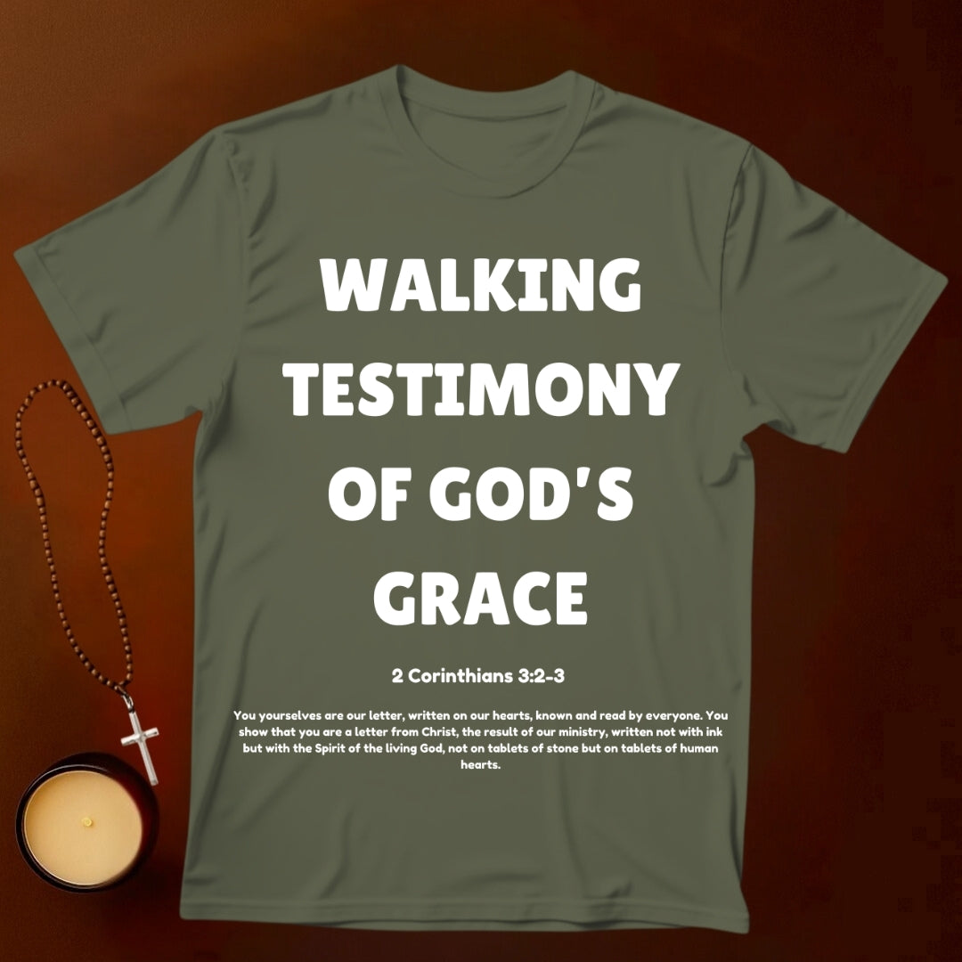 Walking Testimony of His Grace T-shirt