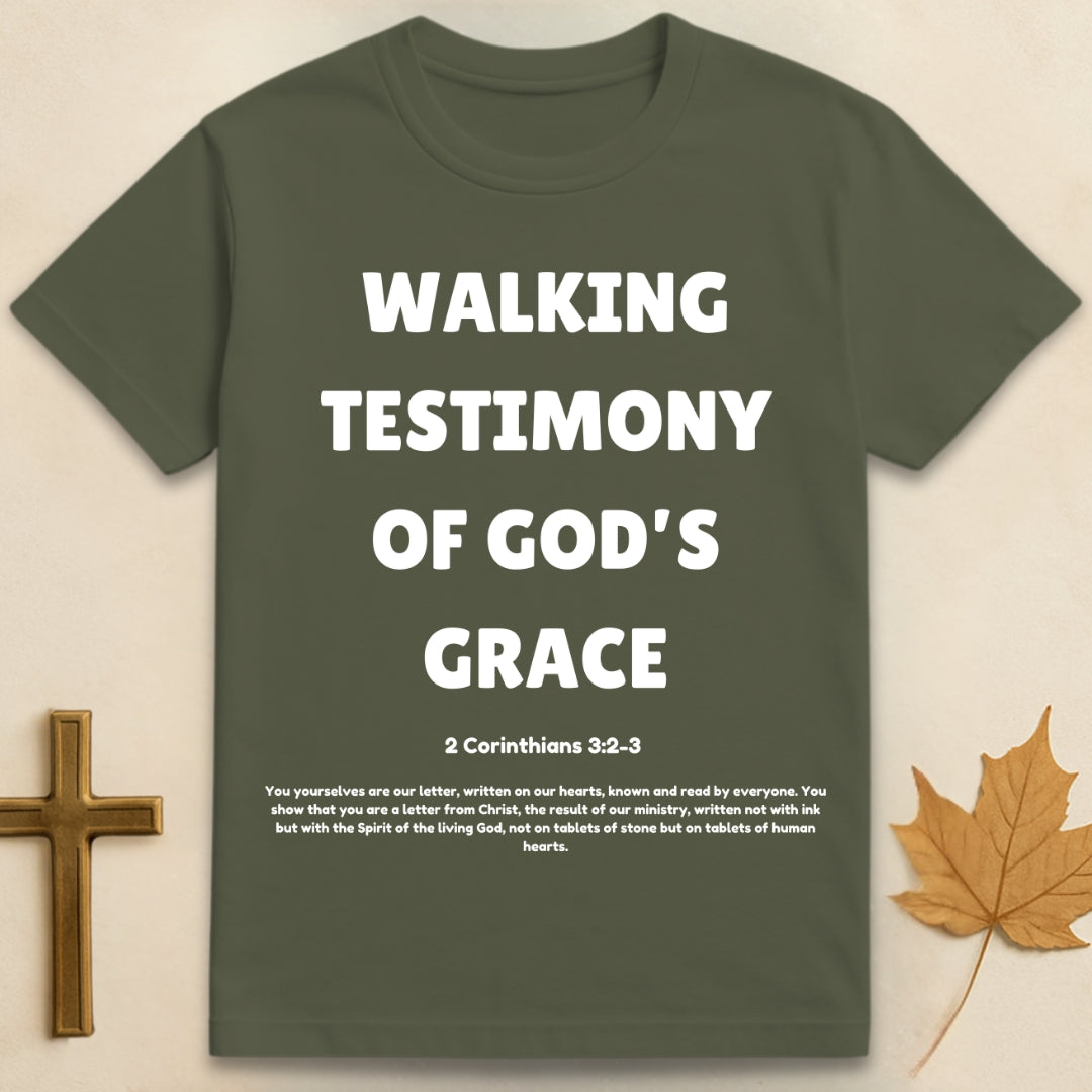 Walking Testimony of His Grace T-shirt