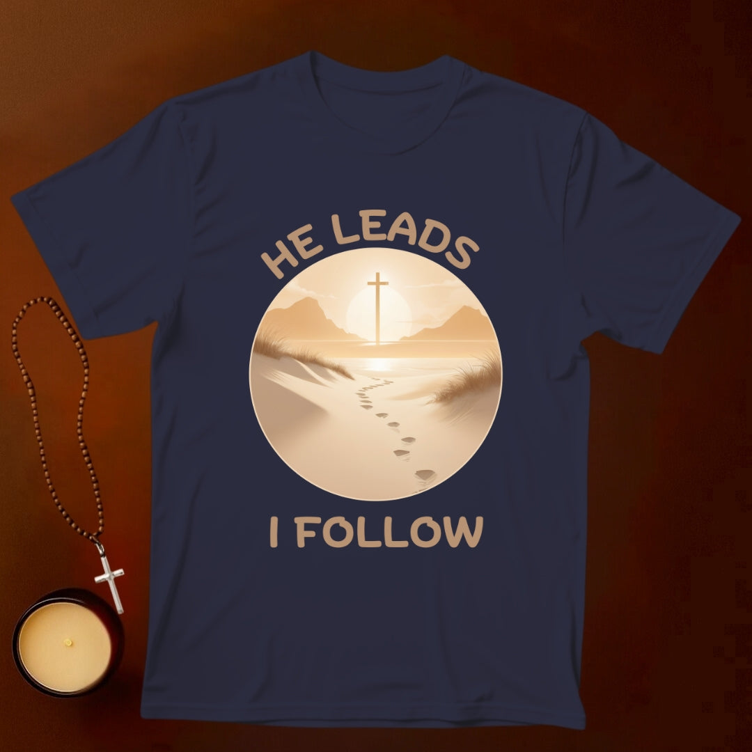 He Leads I Follow T-shirt