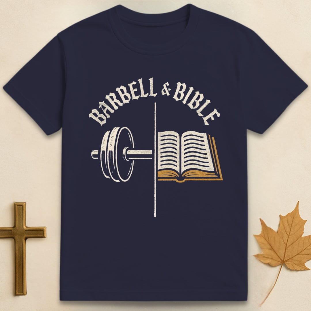 Barbell and Bible T-shirt