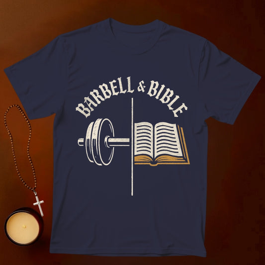 Barbell and Bible T-shirt