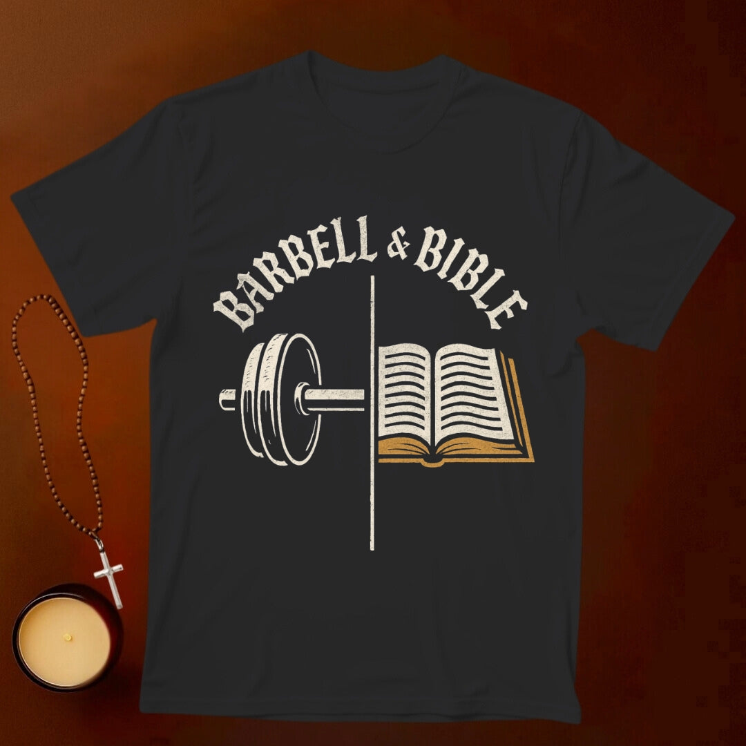 Barbell and Bible T-shirt