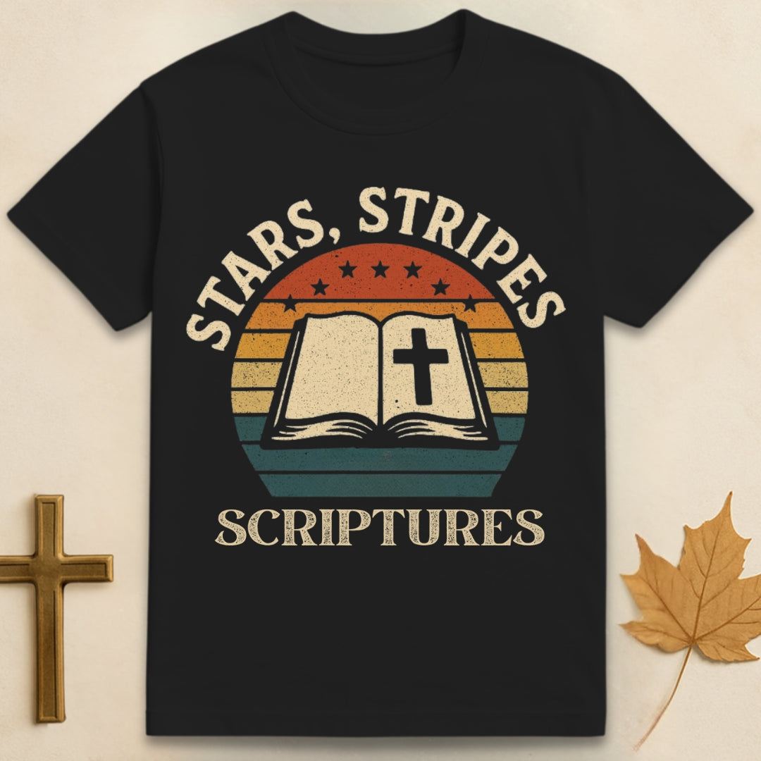 Stars, Stripes, Scriptures T-shirt