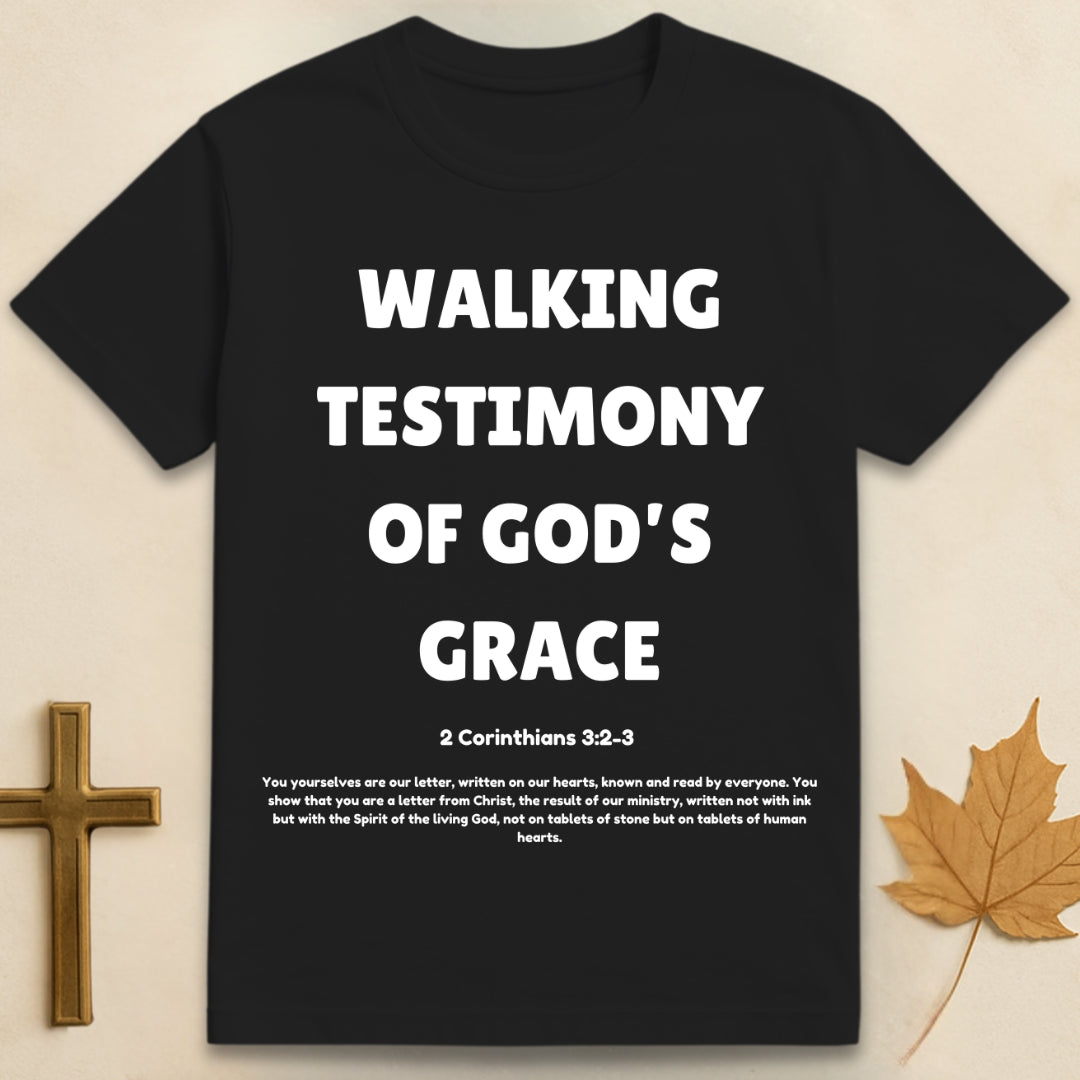 Walking Testimony of His Grace T-shirt